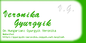 veronika gyurgyik business card